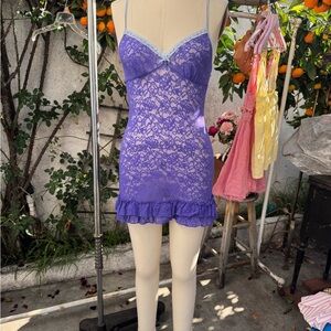 Victoria's Secret Purple Lace Chemise